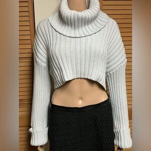 Cotton Candy LA Cropped Turtleneck Sweater